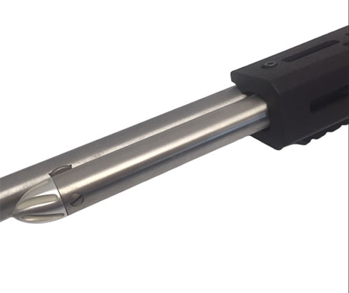 Marlin Mag Tube Cap fra RANGER POINT har spiraldesign, laget av høykvalitets 6061 aluminium, og passer til kortere magasinrør på Marlin-modeller.